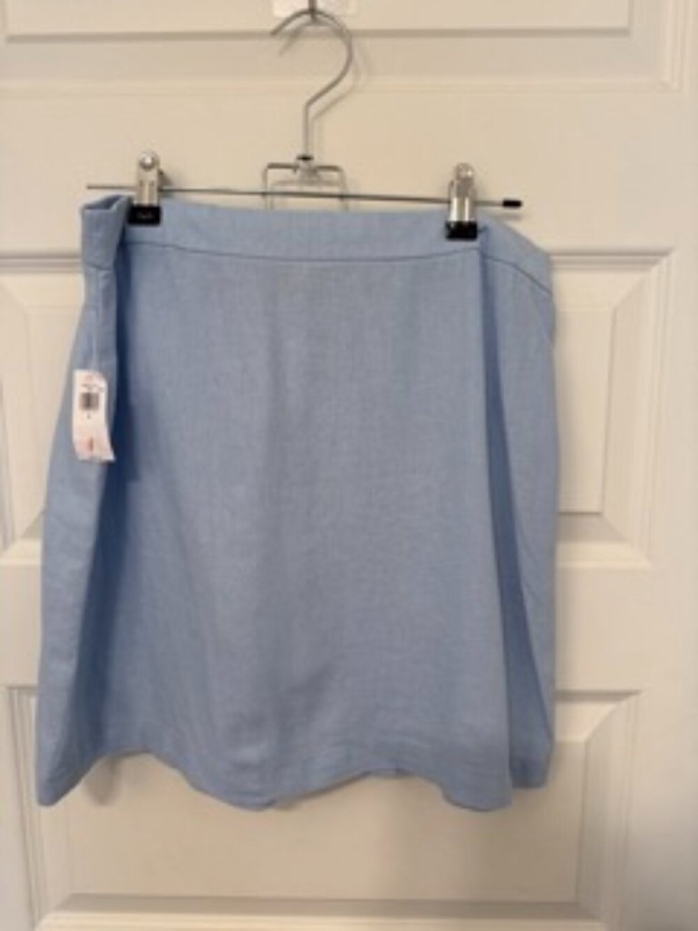Old Navy Light Blue Linen Blend Mini Skirt NWT Medium